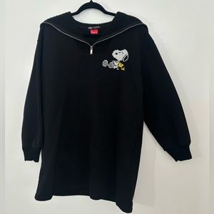 Zara Snoopy Black Dress